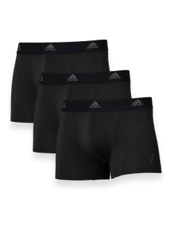 adidas Black Active Micro Flex Boxers 3 Pack
