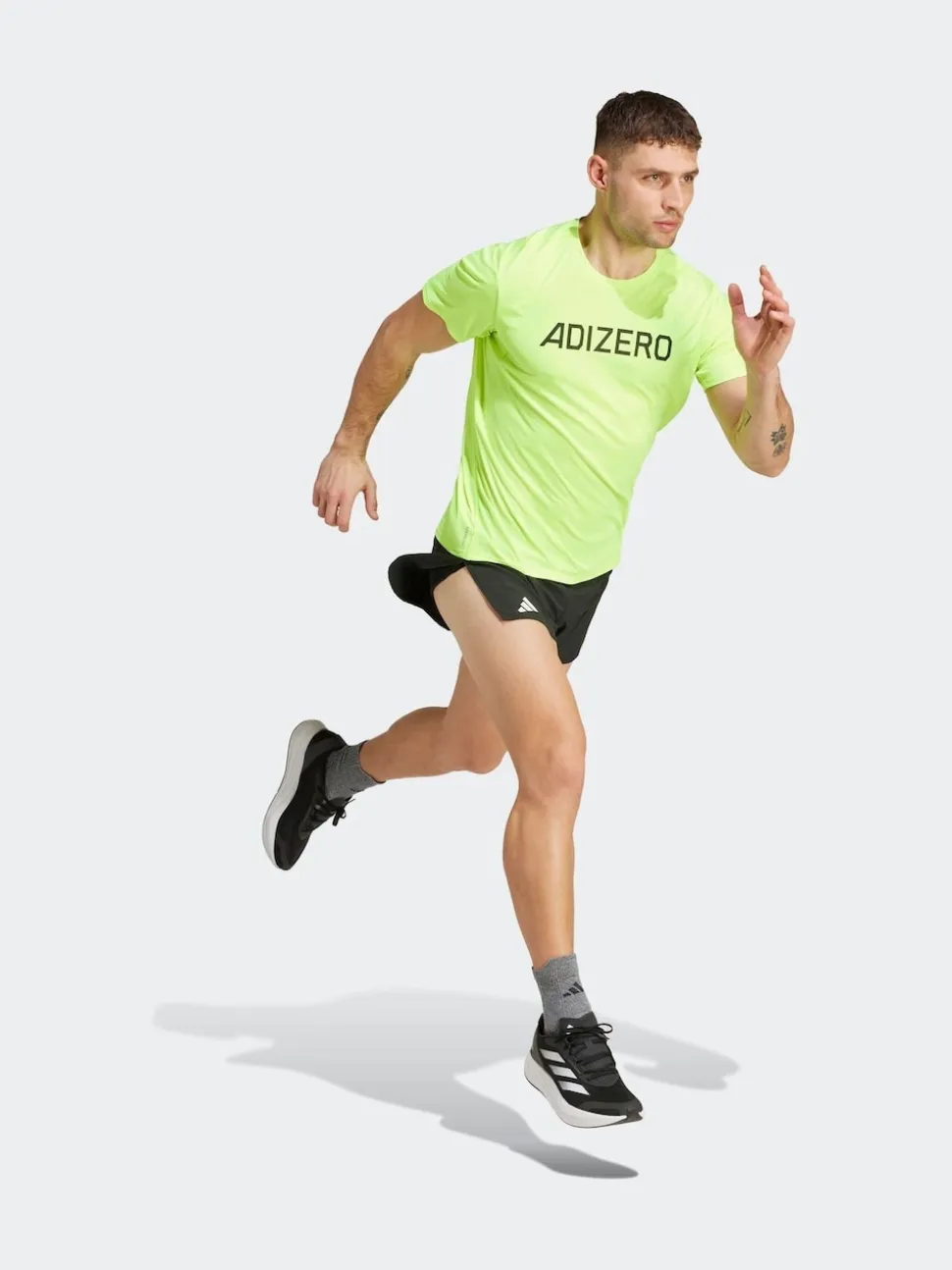 adidas Black Adizero Essentials Running Split Shorts