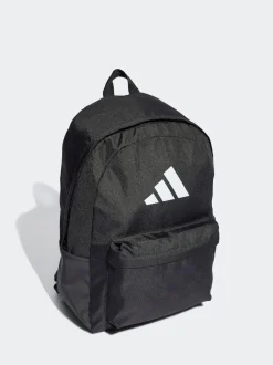 adidas Black Chrome Classic 3 Bar Logo Backpack