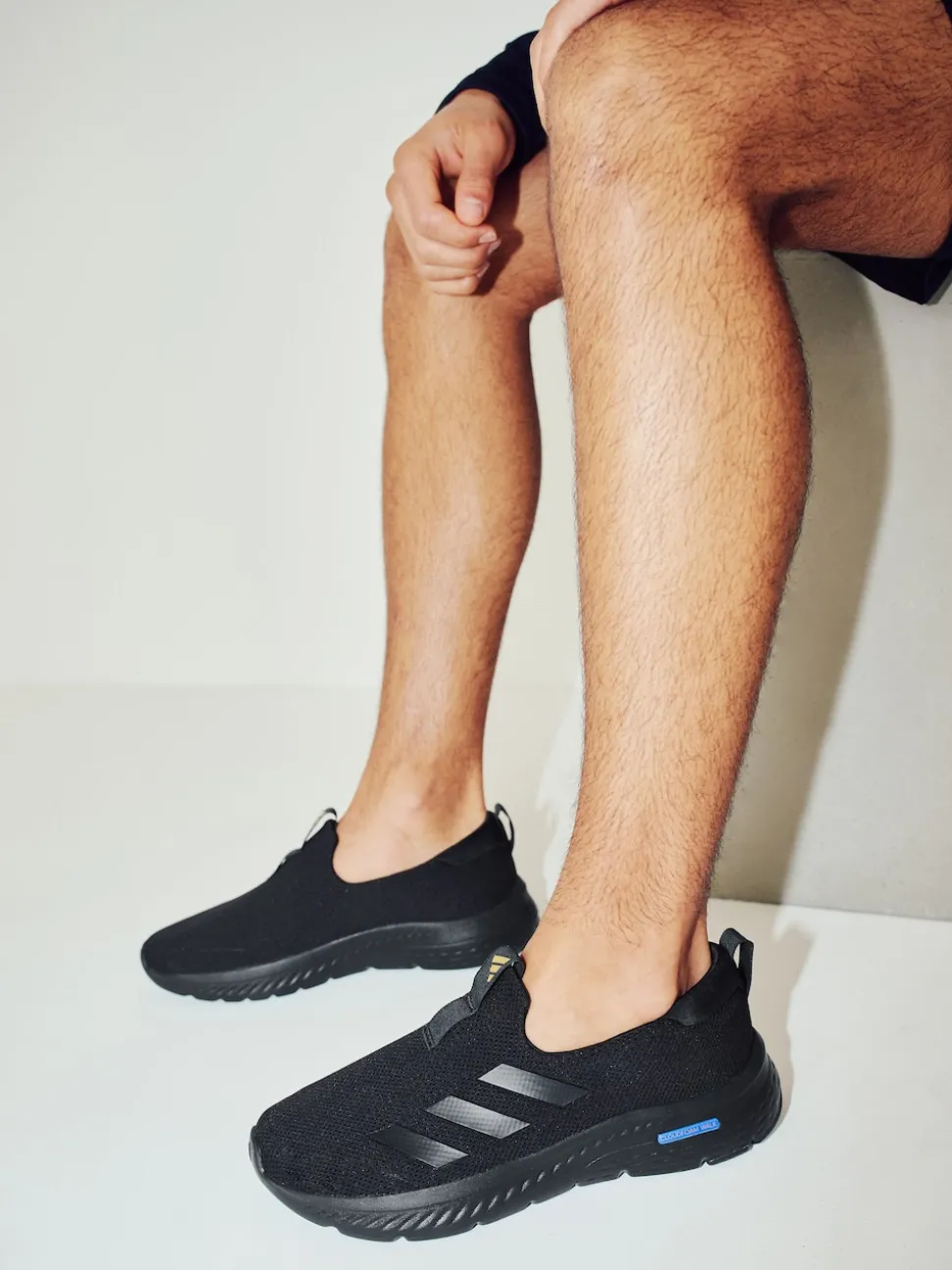 adidas Black Cloudfoam Move Lounger Slip In Trainers