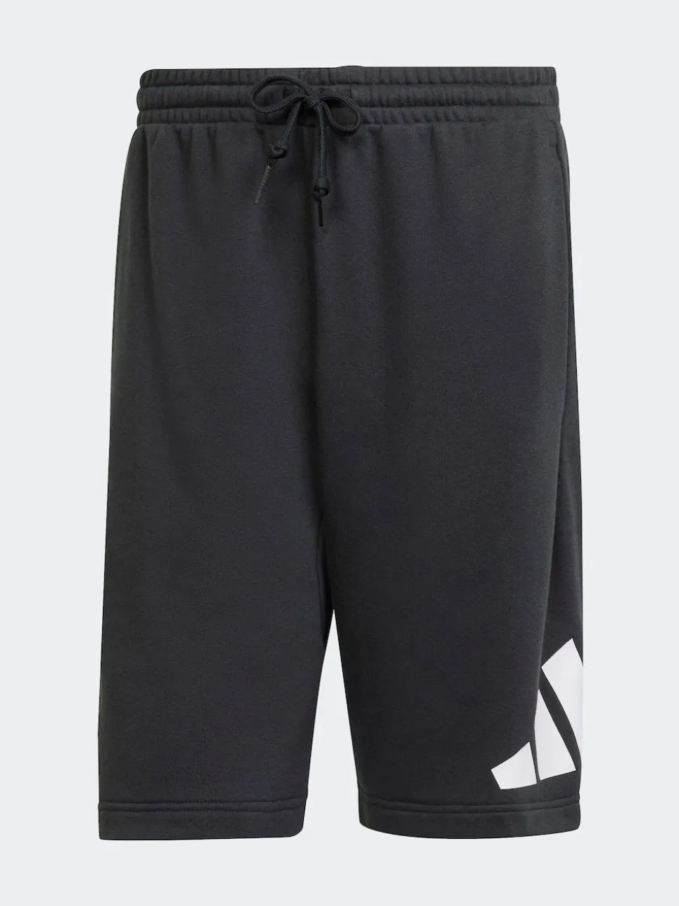 adidas Black Essentials Big Logo French Terry Shorts