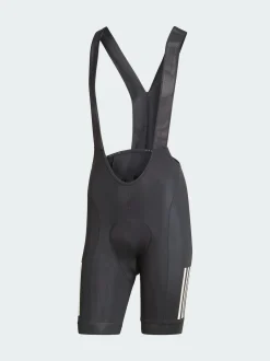 adidas Black Essentials 3-Stripes Padded Cycling Bib Shorts