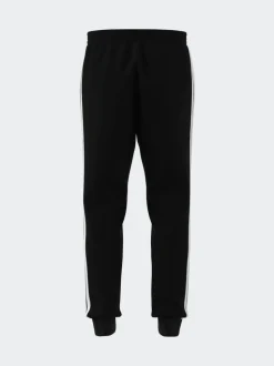 adidas Black Essentials 3-Stripes Fleece Joggers