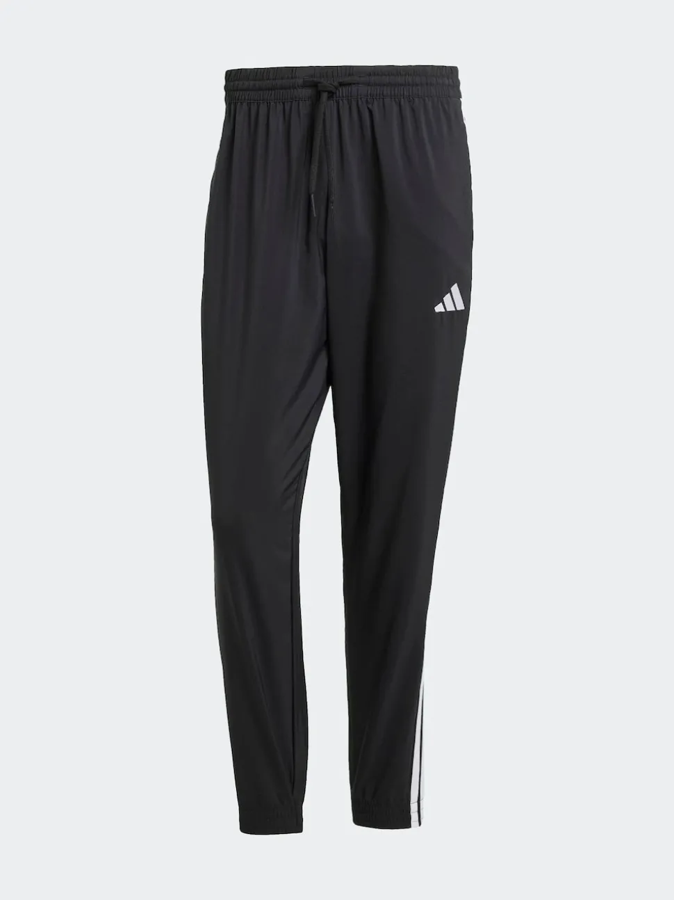 adidas Black Essentials 3-Stripes Woven Joggers
