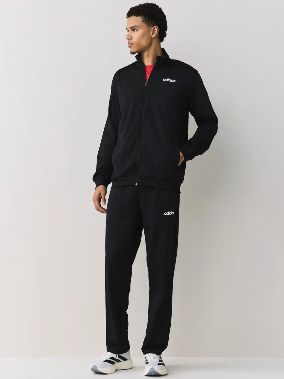 adidas Black Ground Linear Tracksuit