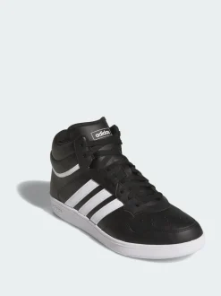 adidas Black Hoops 4.0 Mid Shoes