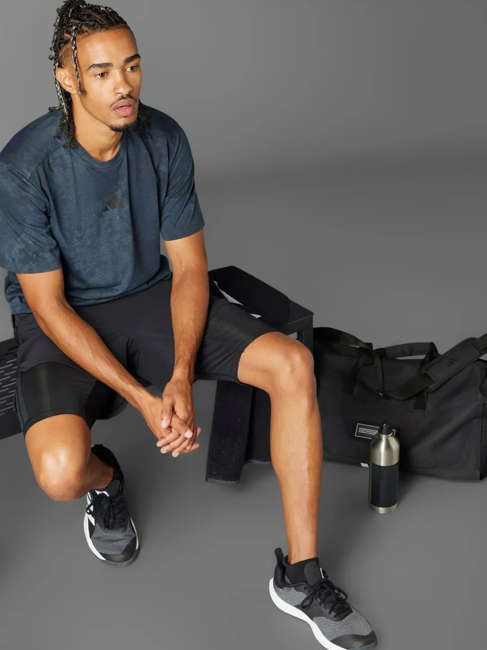 adidas Black 2-in-1 Shorts