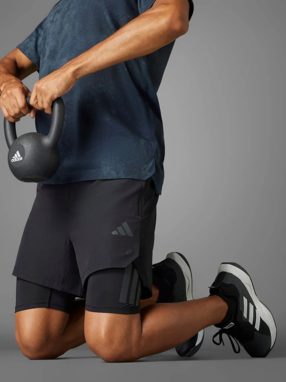 adidas Black 2-in-1 Shorts