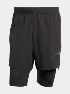adidas Black 2-in-1 Shorts