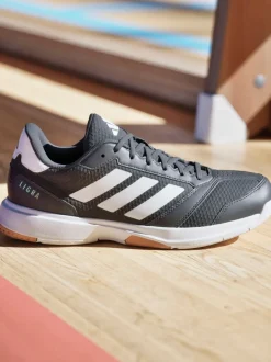 adidas Black Ligra 8 Indoor Shoes