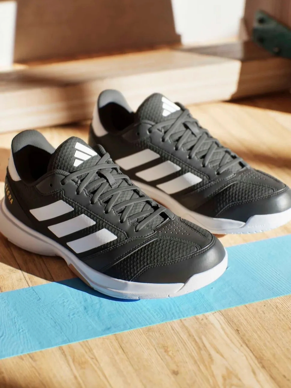 adidas Black Ligra 8 Indoor Shoes