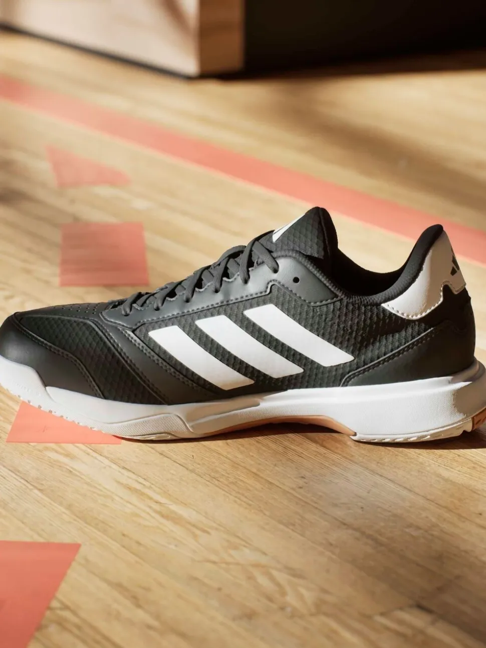 adidas Black Ligra 8 Indoor Shoes