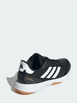 adidas Black Ligra 8 Indoor Shoes
