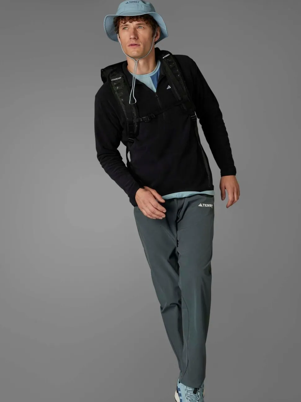 adidas Black Multi Essentials 1/2 Zip Fleece Jacket