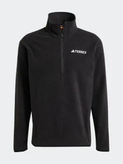 adidas Black Multi Essentials 1/2 Zip Fleece Jacket