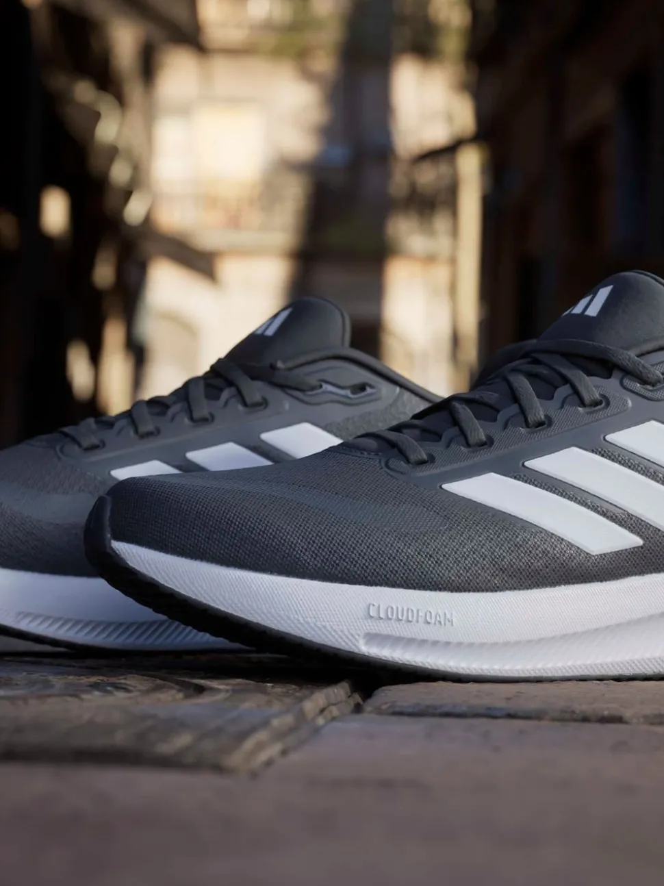 adidas Black Runfalcon 5 Wide Running Shoes