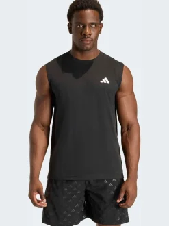 adidas Black Short Sleeve Training Vest