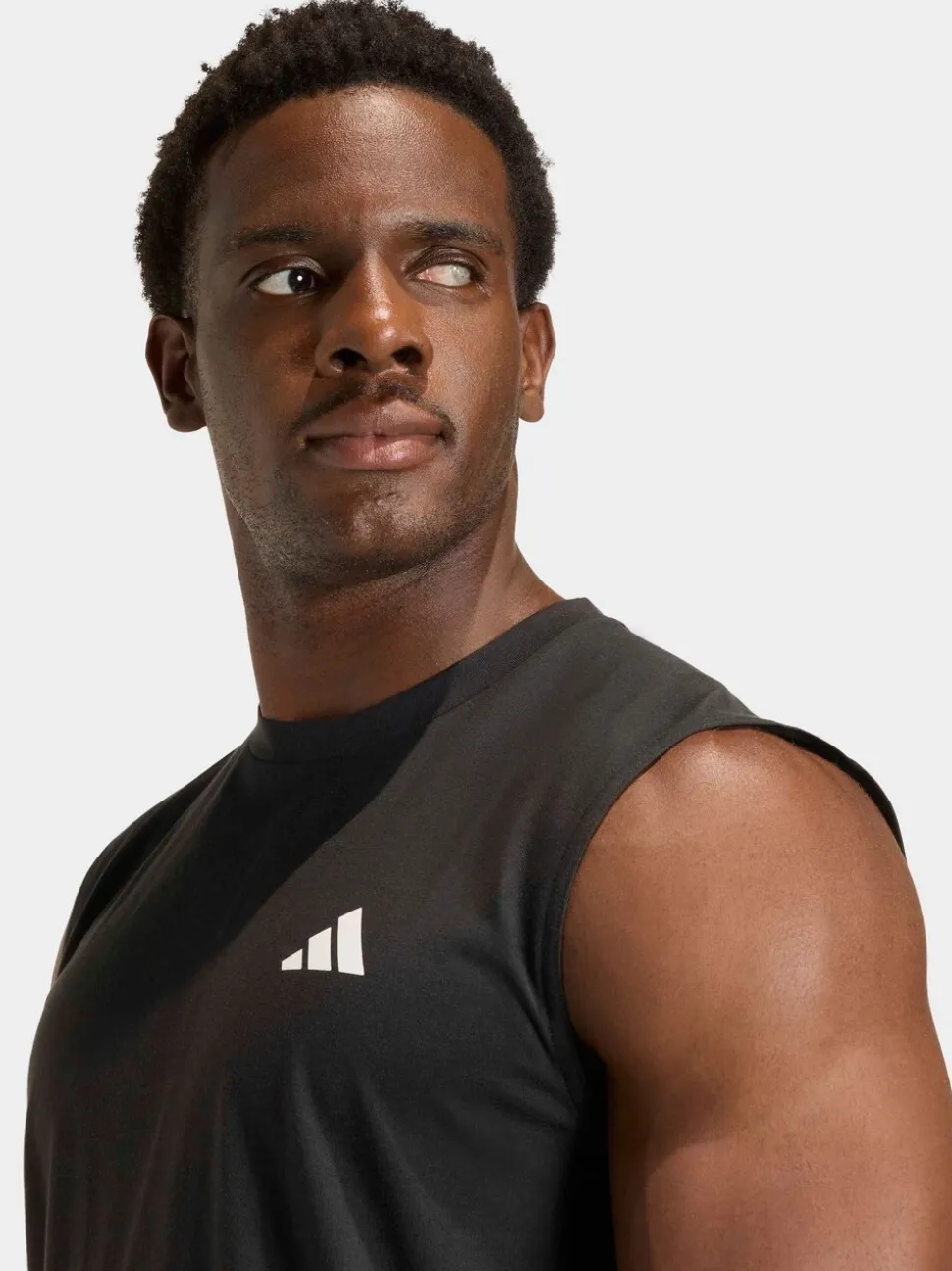 adidas Black Short Sleeve Training Vest