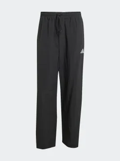 adidas Black Small Essential Logo Woven Open Hem Joggers