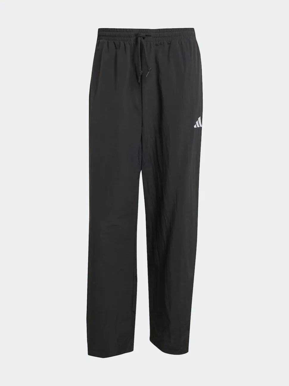 adidas Black Small Essential Logo Woven Open Hem Joggers
