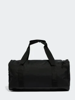 adidas Black Small Linear Duffel Bag