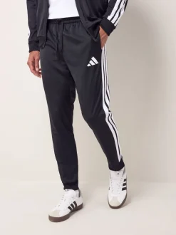 adidas Black Sportswear Basic 3-Stripes Tricot Tracksuit