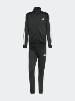 adidas Black Sportswear Basic 3-Stripes Tricot Tracksuit