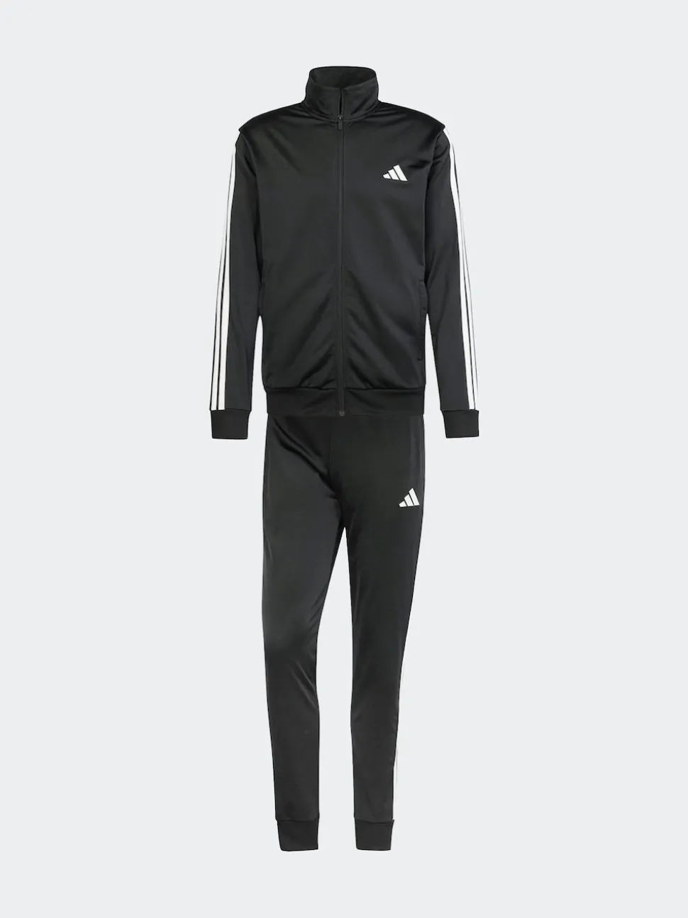 adidas Black Sportswear Basic 3-Stripes Tricot Tracksuit