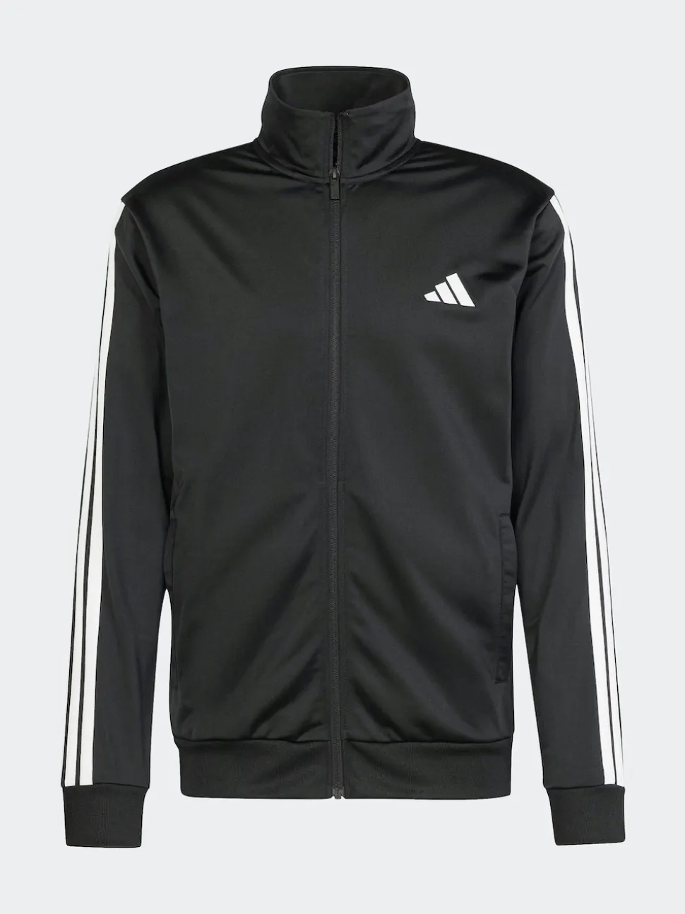adidas Black Sportswear Basic 3-Stripes Tricot Tracksuit