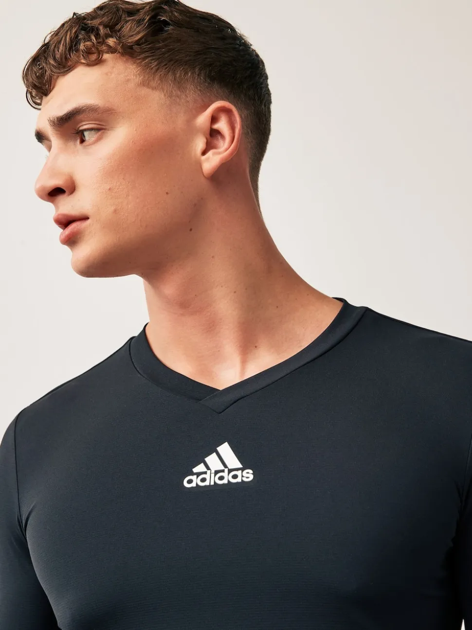 adidas Black Teamwear Base Layer Long Sleeve Top