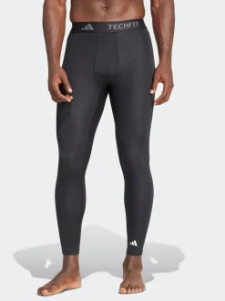 adidas Black TECHFIT Compression Training Long Tights