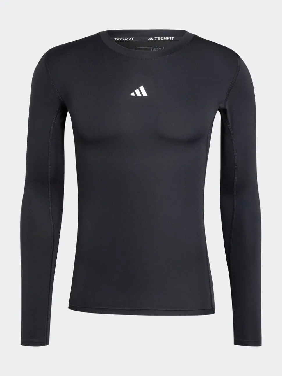 adidas Black TECHFIT Compression Training Long Sleeve Top