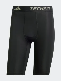 adidas Black TECHFIT Compression Training Short Tights