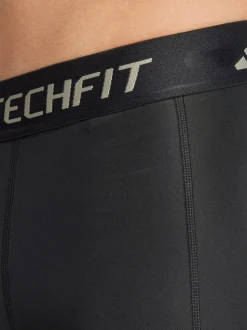adidas Black TECHFIT Compression Training Short Tights