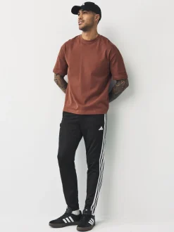 adidas Black Train Essentials 3-Stripes Training Joggers