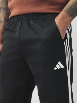 adidas Black Train Essentials 3-Stripes Training Joggers