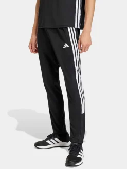 adidas Black Workout Essentials All-Set 3-Stripes Knit Joggers