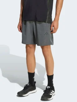 adidas Black Workout Essentials Base Melange Woven Shorts