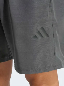 adidas Black Workout Essentials Base Melange Woven Shorts