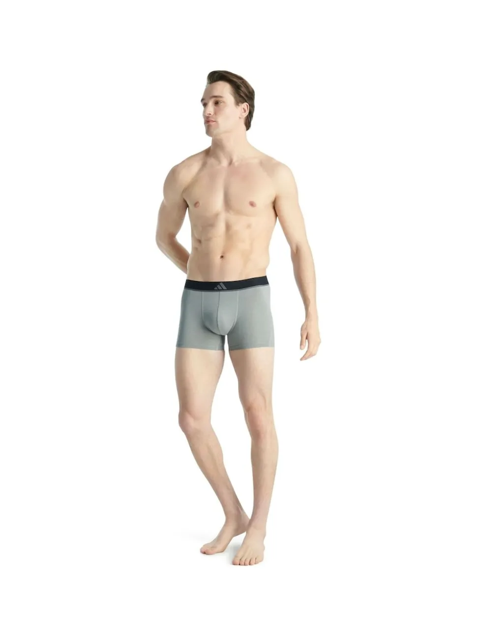 adidas Black/Grey Active Mirco Flex Co Trunks 3 pack
