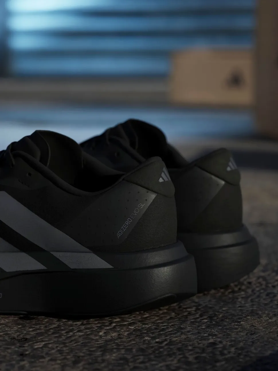adidas Black/Grey Adizero EVO SL Trainers