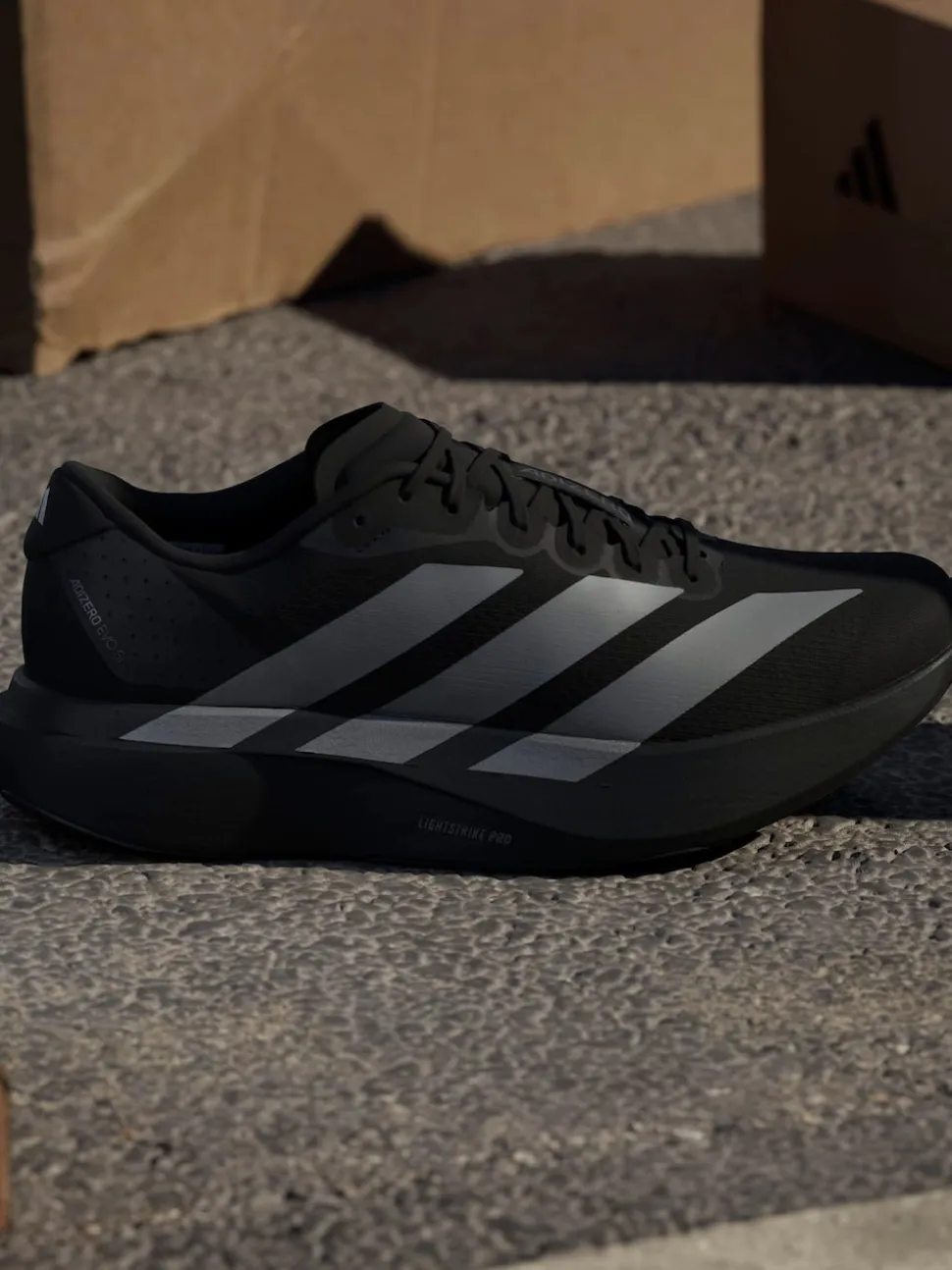 adidas Black/Grey Adizero EVO SL Trainers
