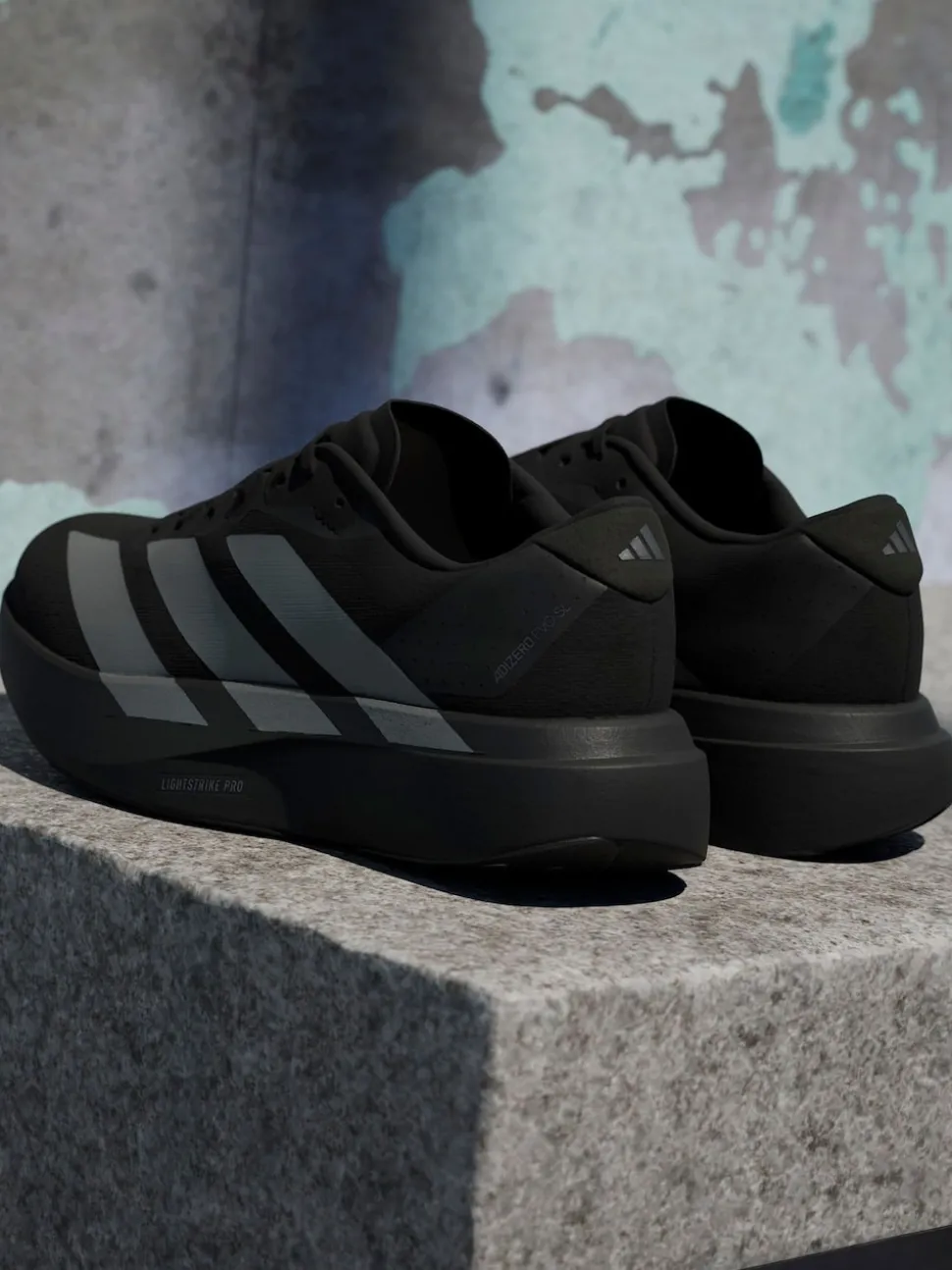 adidas Black/Grey Adizero EVO SL Trainers