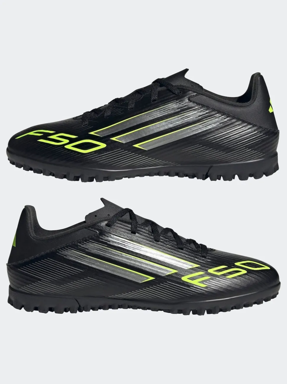 adidas Black/Grey Adult F50 Club Turf Boots
