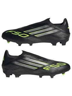 adidas Black/Grey Adult F50 League Laceless Firm/Multi Ground Boots