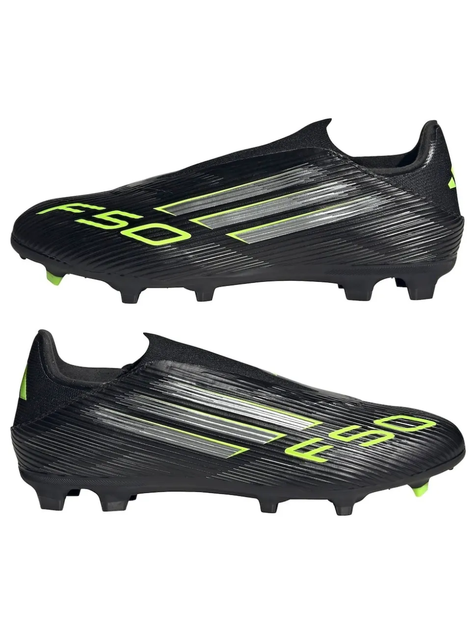adidas Black/Grey Adult F50 League Laceless Firm/Multi Ground Boots