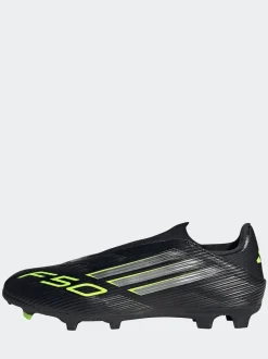 adidas Black/Grey Adult F50 League Laceless Firm/Multi Ground Boots