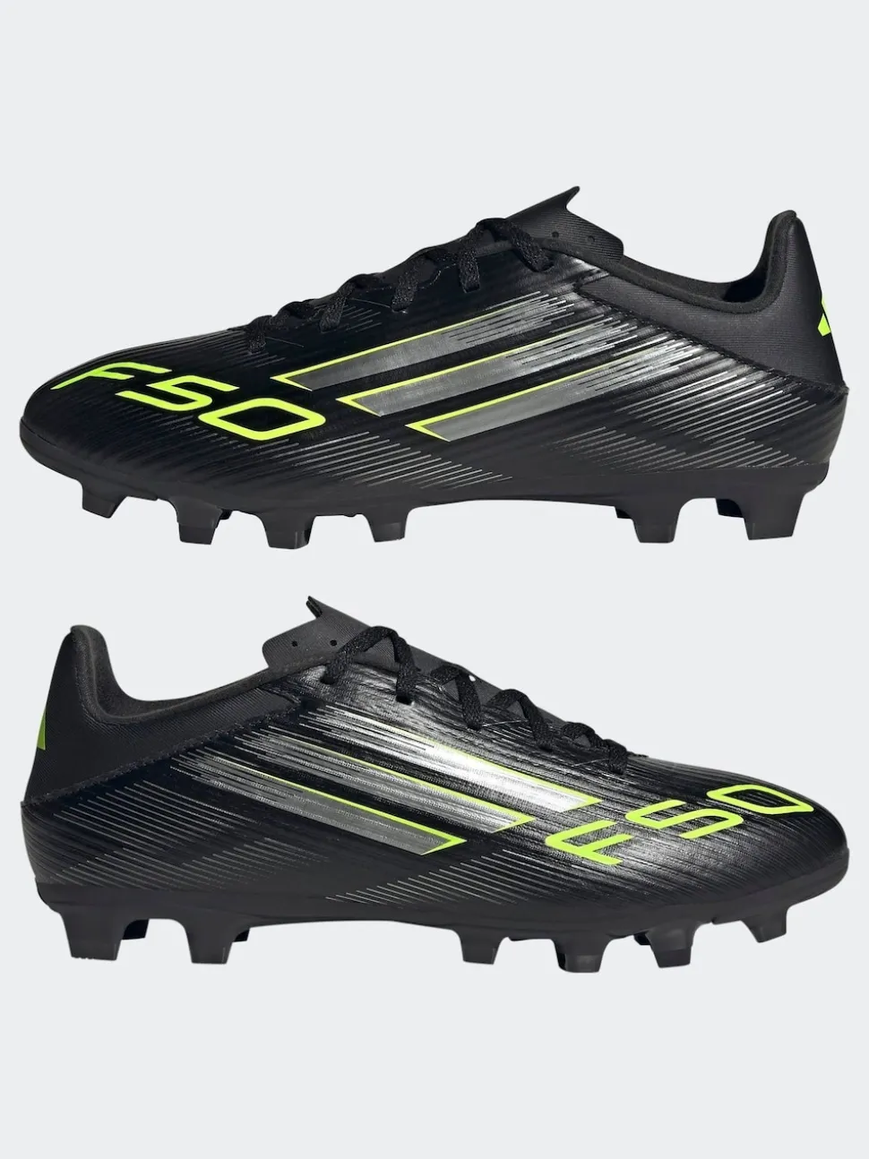 adidas Black/Grey Adult F50 Club Firm/Multi Ground Boots