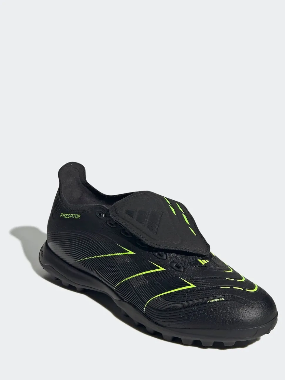 adidas Black/Grey Adult Predator League Fold-Over Tongue Turf Boots