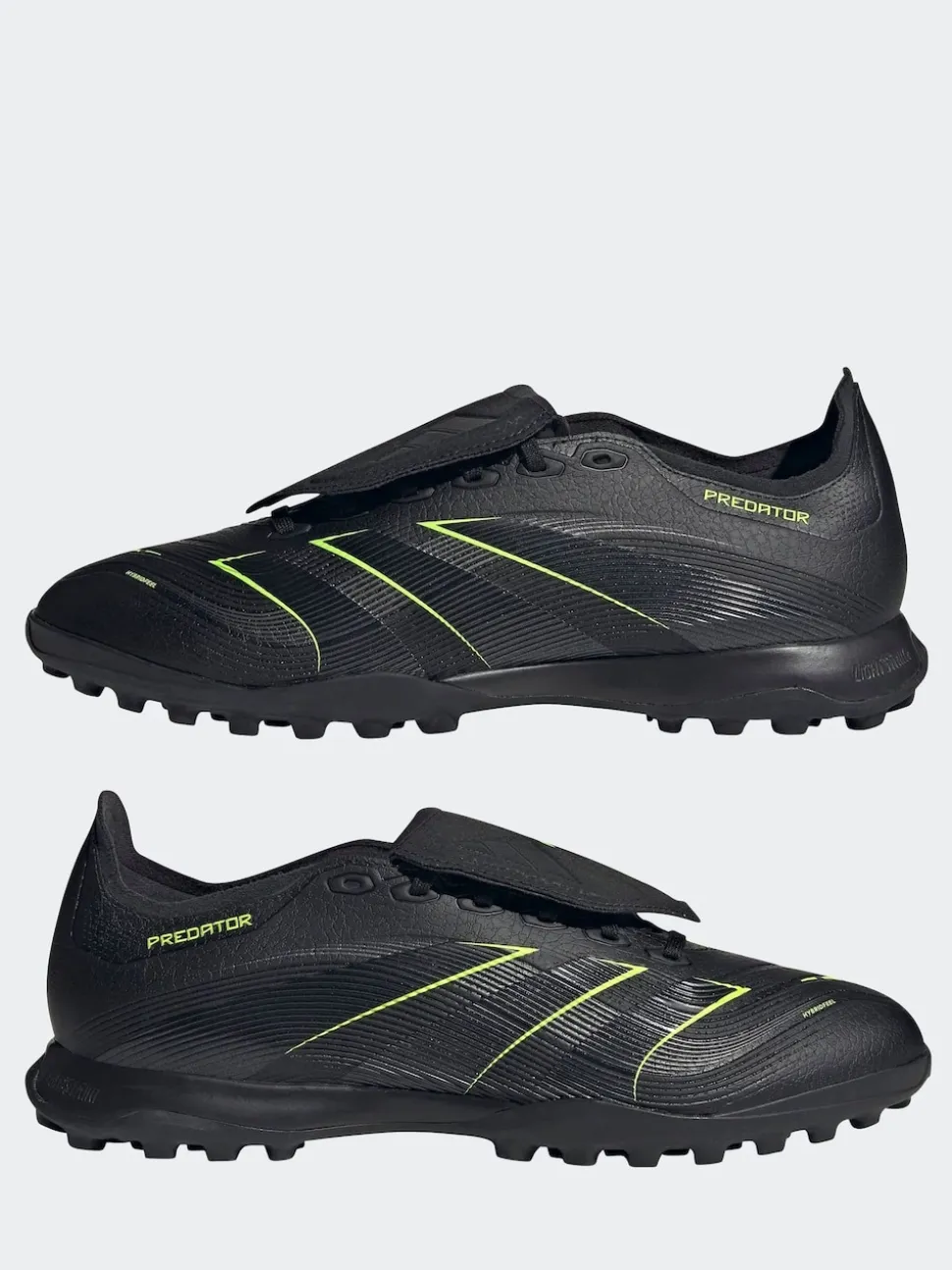 adidas Black/Grey Adult Predator League Fold-Over Tongue Turf Boots